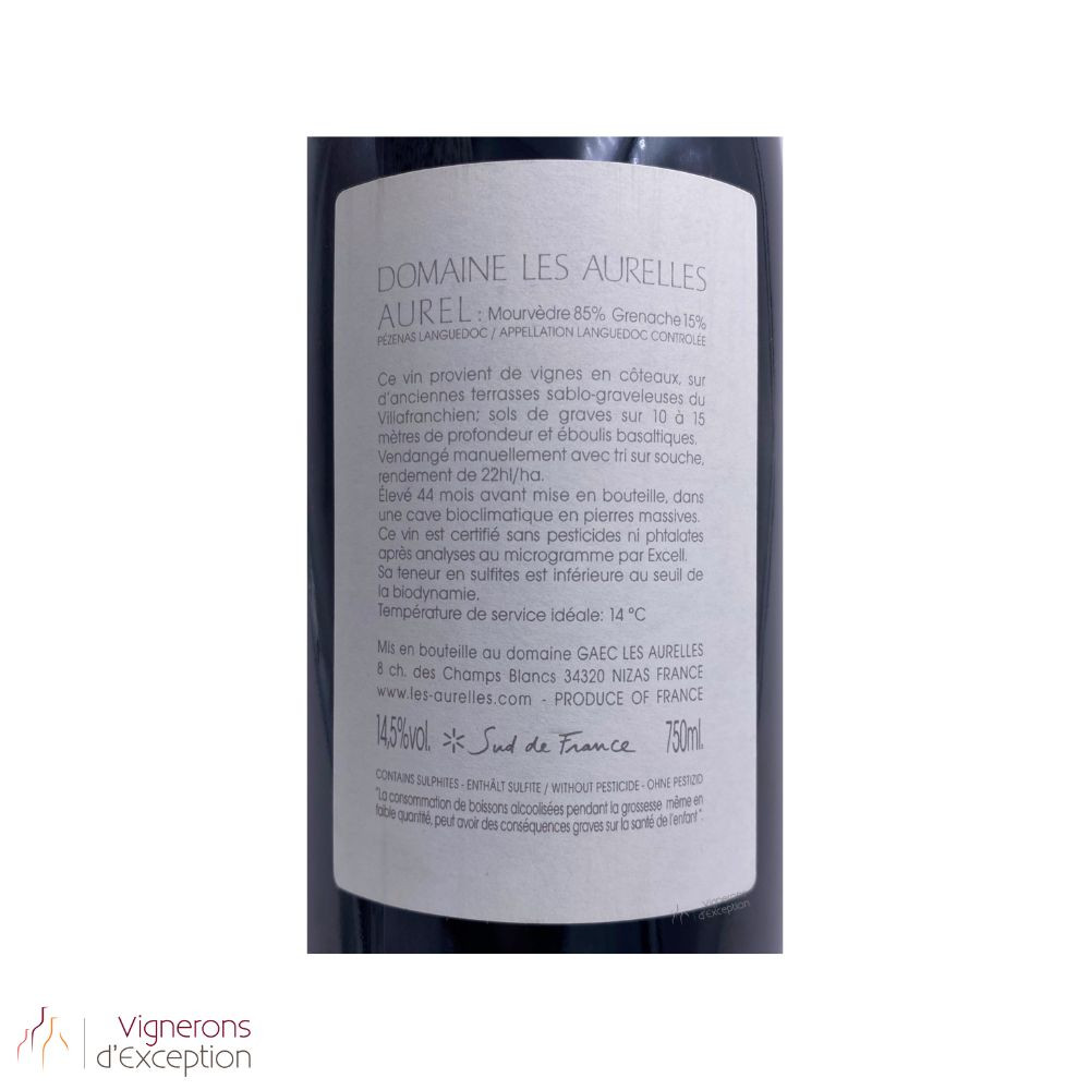 Domaine Les Aurelles "Aurel" red 2015