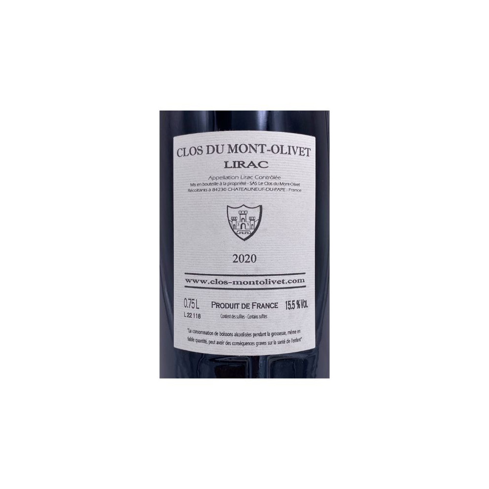 Clos du Mont-Olivet Lirac red 2020