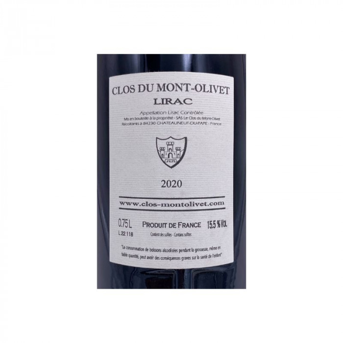 Clos du Mont-Olivet Lirac red 2020