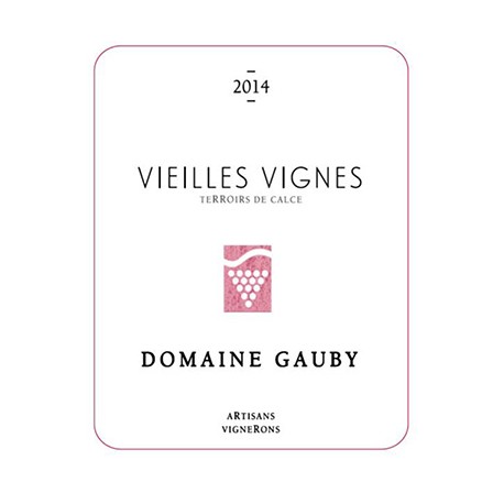 Domaine Gauby "Vieilles Vignes" rouge 2014 etiquette