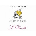 Clos Marie Pic Saint Loup l'olivette 2021 etiquette