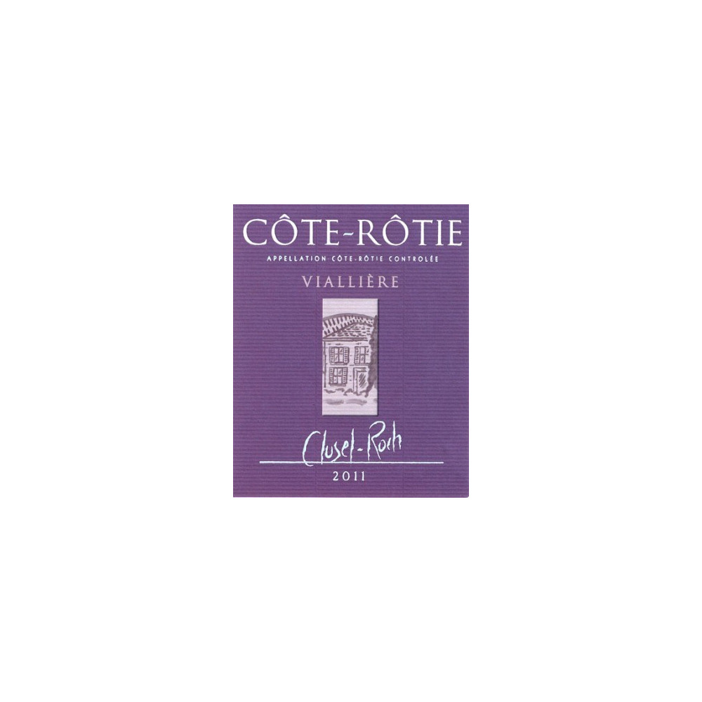 Domaine Clusel-Roch Cote-Rotie Vialliere rouge 2011 etiquette
