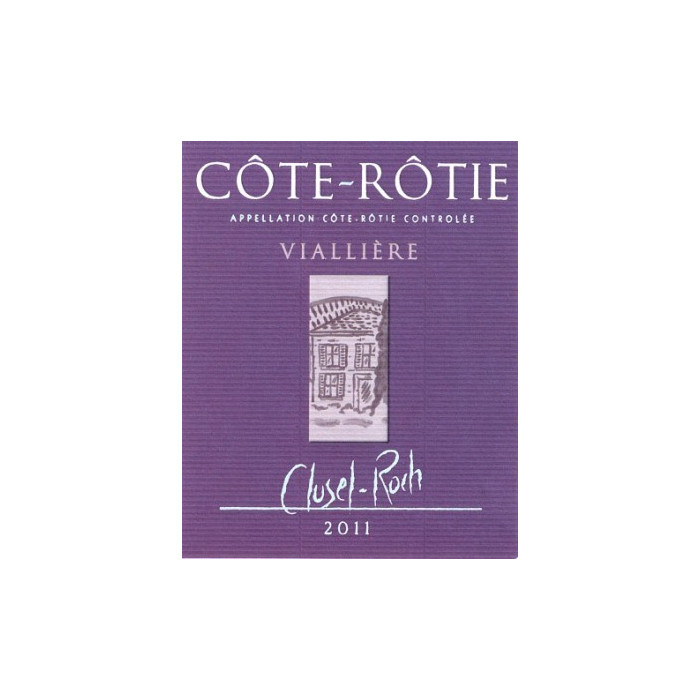 Domaine Clusel-Roch Cote-Rotie Vialliere rouge 2011 etiquette