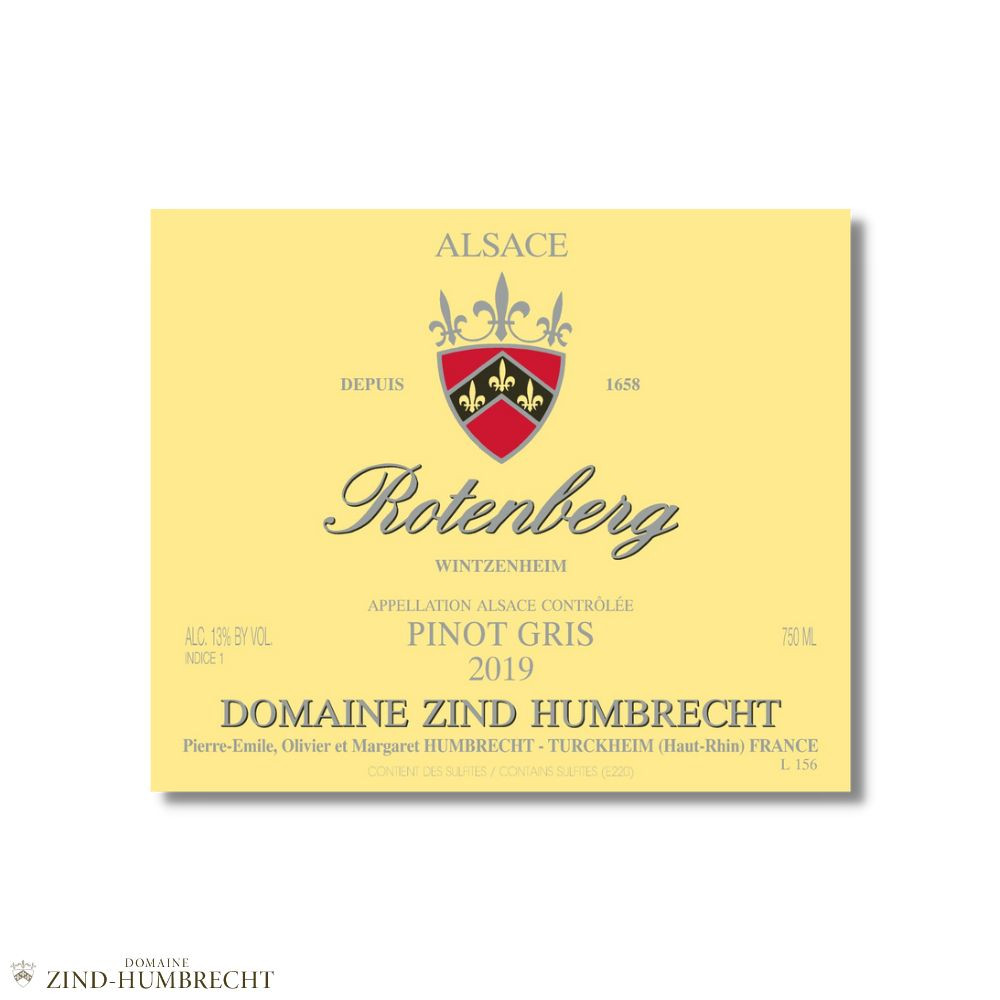 Domaine Zind-Humbrecht Pinot Gris "Rotenberg" blanc sec 2019