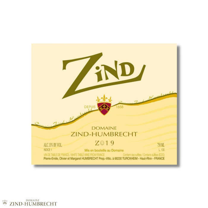 Domaine Zind-Humbrecht "Zind" (chardonnay-auxerrois) dry white 2019