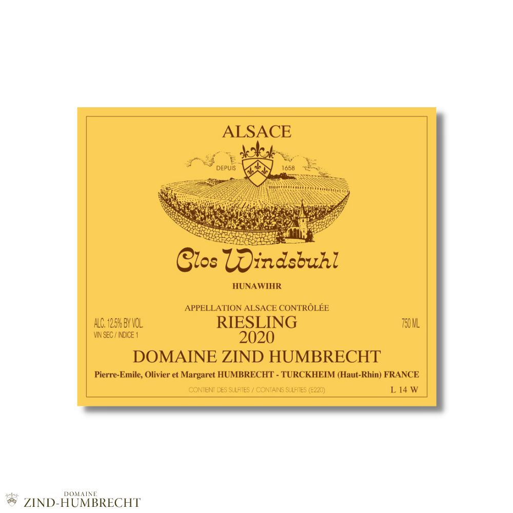 Domaine Zind-Humbrecht Riesling "Clos Windsbuhl" blanc sec 2021