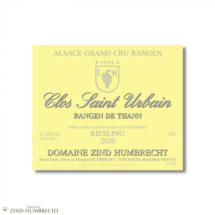 Domaine Zind-Humbrecht Riesling "Clos Saint Urbain Rangen de Thann" blanc sec 2020