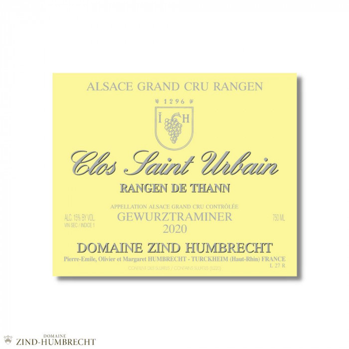 Domaine Zind-Humbrecht Gewürztraminer "Clos Saint Urbain Rangen de Thann" dry white 2020