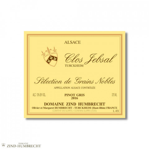 Domaine Zind-Humbrecht Pinot Gris "Clos Jebsal" SGN blanc moelleux 2016 2