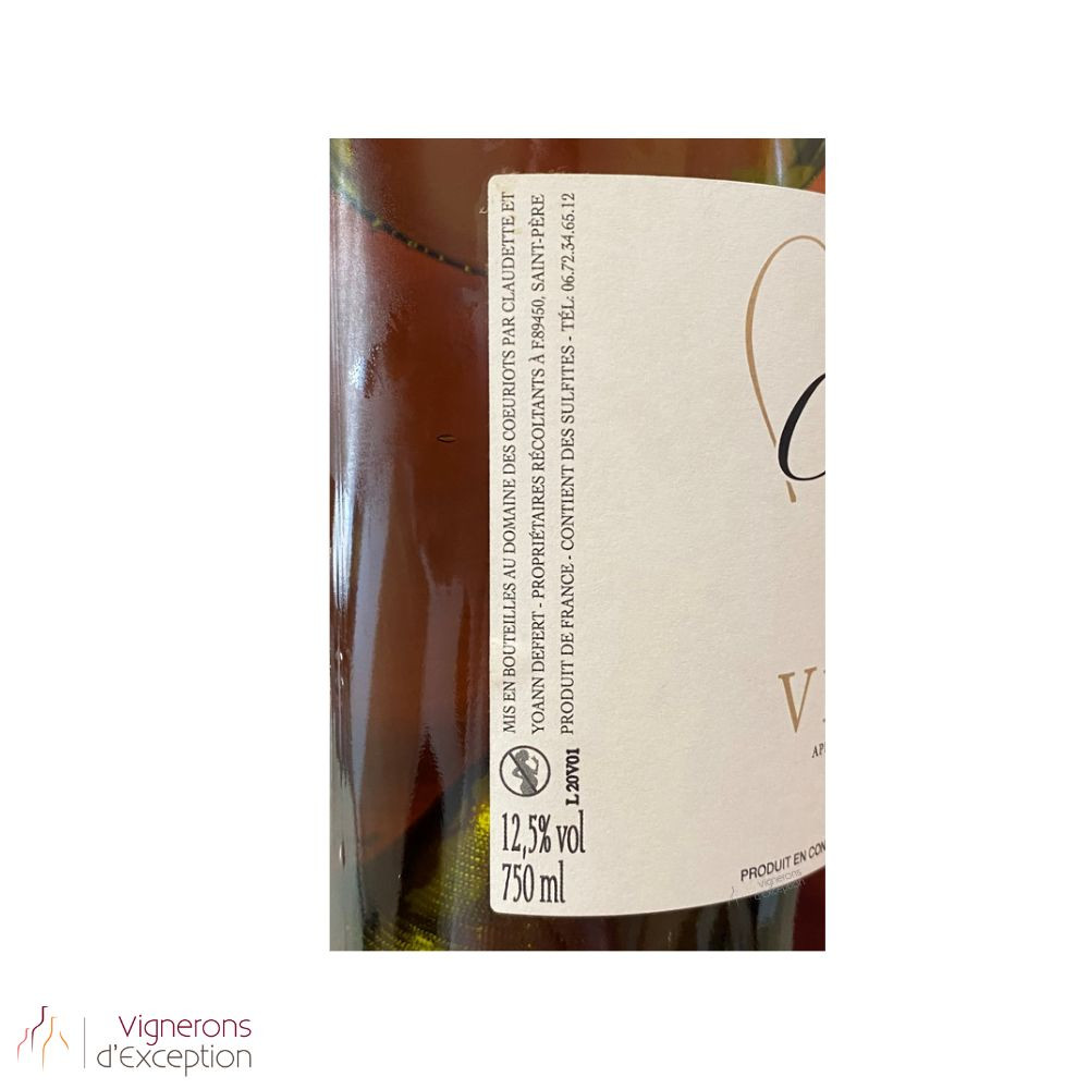 Domaine des Coeuriots Vézelay blanc sec 2020