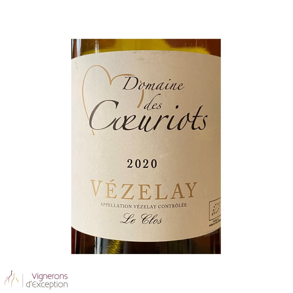 Domaine des Coeuriots Vézelay "Le Clos" blanc sec 2020