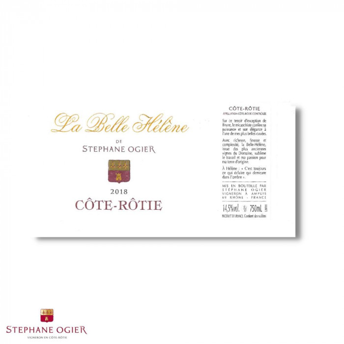 Domaine Stéphane Ogier Côte-Rôtie "La Belle Hélène" rouge 2018