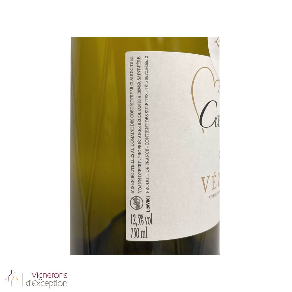 Domaine des Coeuriots Vézelay "Le Clos" blanc sec 2020