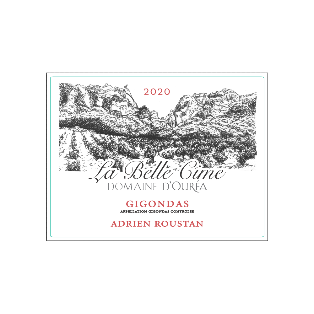 Domaine d'Ouréa Gigondas "La Belle Cîme" rouge 2020 etiquette