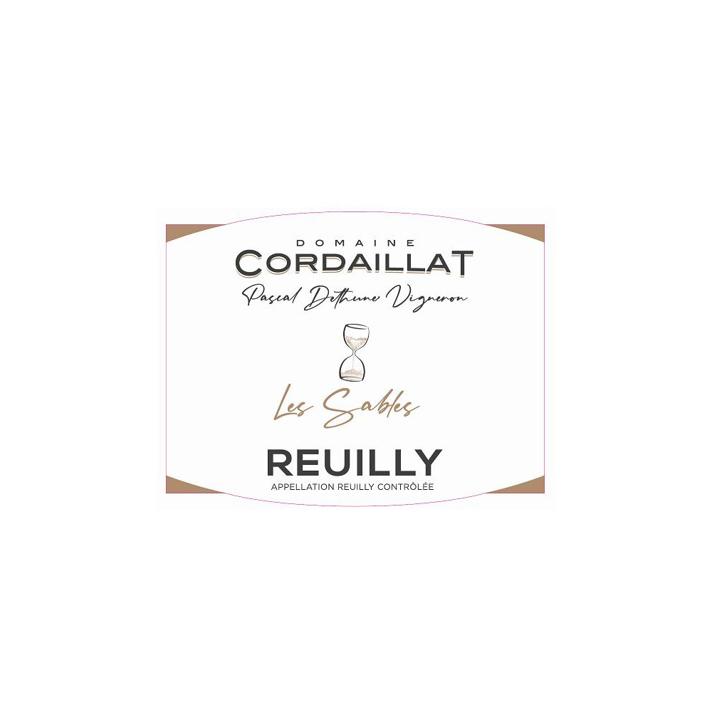 Domaine Cordaillat Reuilly "Les Sables" blanc sec 2021 etiquette