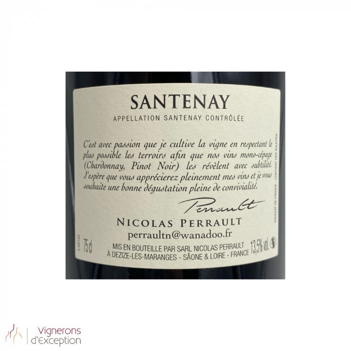 Domaine Nicolas Perrault Santenay rouge 2021