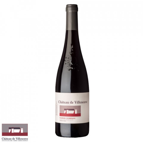 Villeneuve rouge en Vin 2020, ligne de Saumur-Champigny LOIRE, \