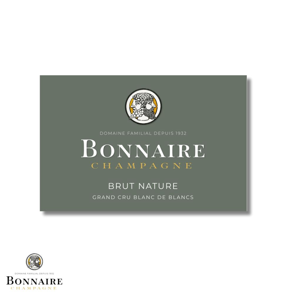 Champagne Bonnaire "Brut Nature" Grand Cru Blanc de Blancs etiquette