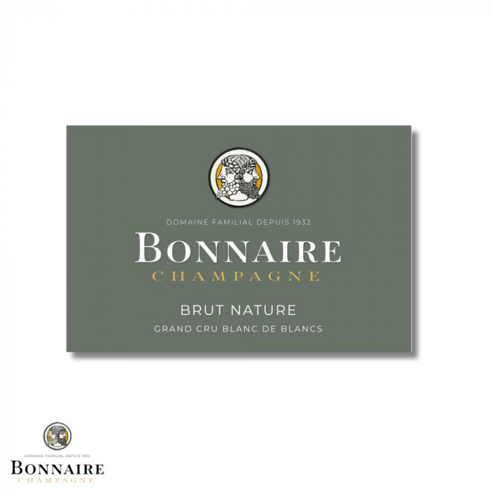 Champagne Bonnaire "Brut Nature" Grand Cru Blanc de Blancs etiquette