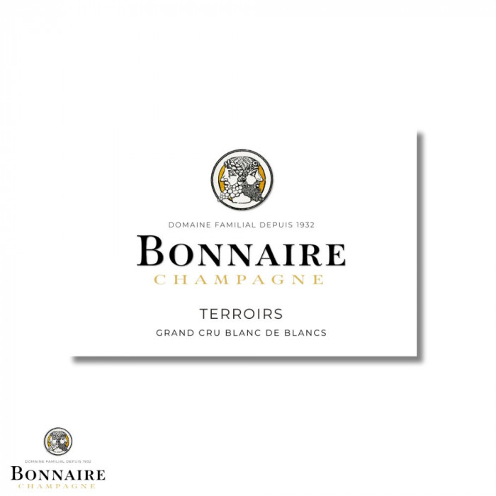 Champagne Bonnaire "Terroirs" Grand Cru Blanc de Blancs MAGNUM etiquette