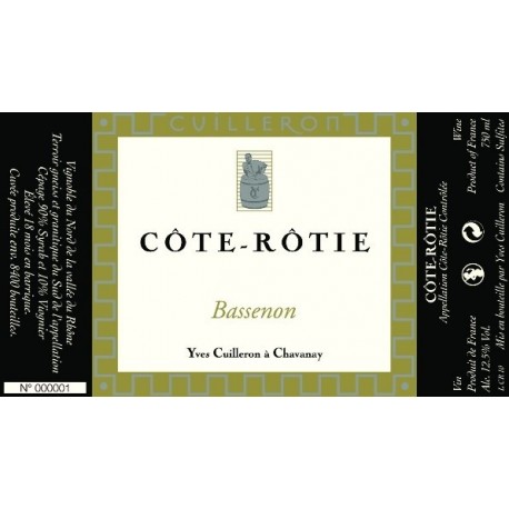 Domaine Yves Cuilleron Cote-Rotie "Le Coteau de Bassenon" red 2013