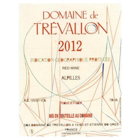 Domaine de Trévallon rouge 2012
