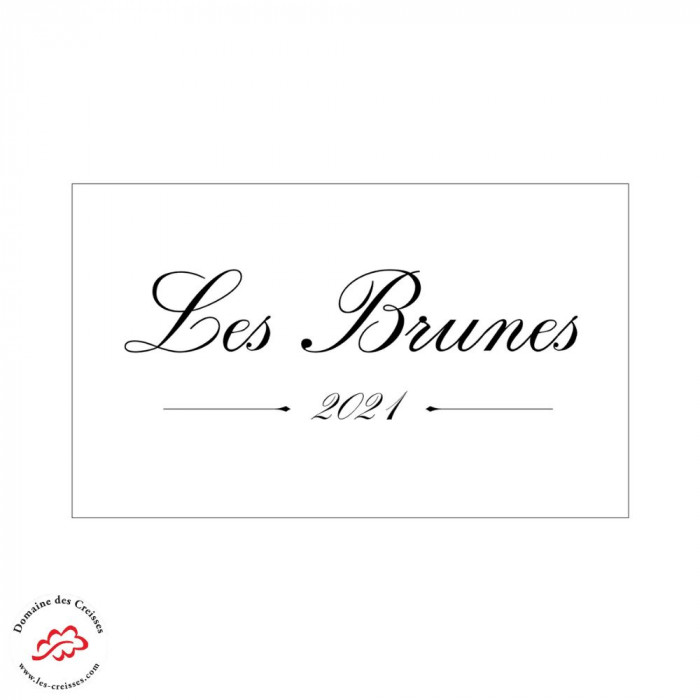 Domaine des Creisses "Les Brunes" rouge 2021 etiquette