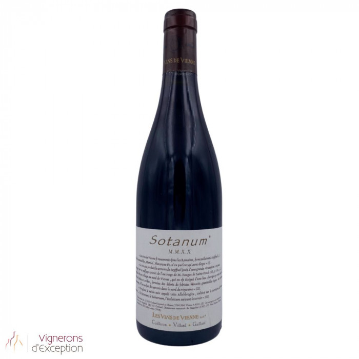 Les Vins de Vienne Sotanum rouge 2021 bouteille