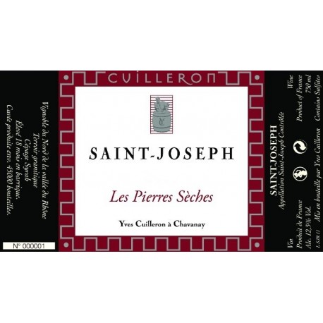 Domaine Yves Cuilleron Saint-Joseph Les Pierres Sèches 2021 etiquette