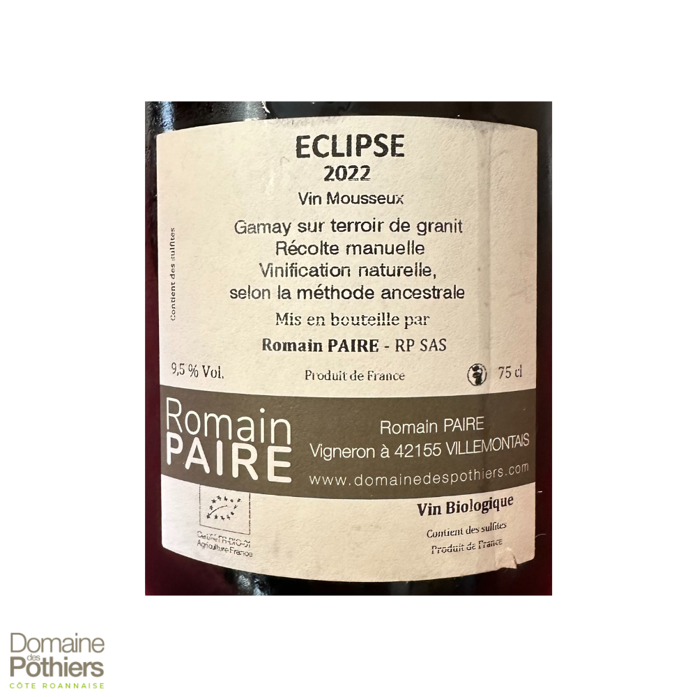 R. Paire (Pothiers) Methode Ancestrale "Eclipse" brut pink 2022