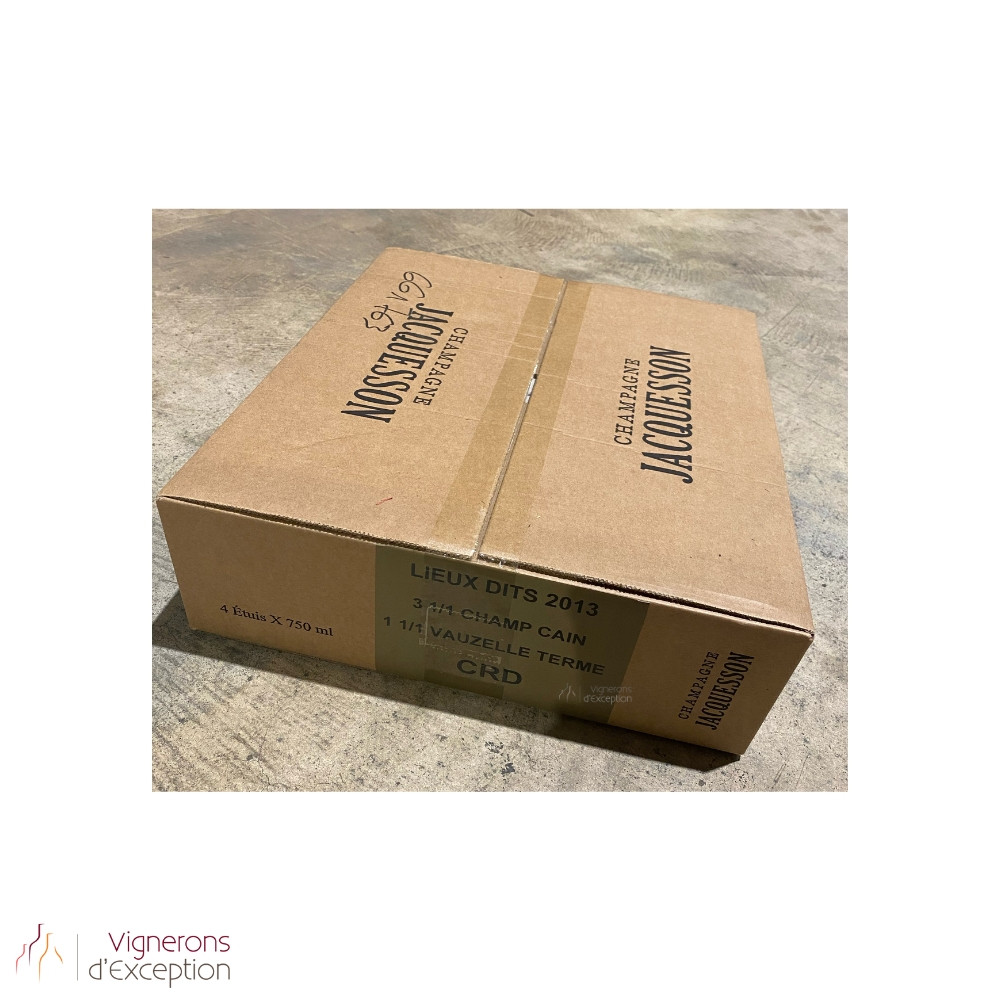 Champagne Jacquesson 3 "Avize Champ Cain" + 1 "Ay Vauzelle Terme" 2013