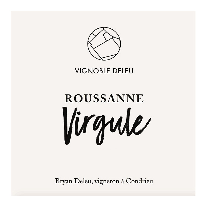 Bryan Deleu VdF "Virgule" (roussanne/marsanne) blanc sec 2022 etiquette