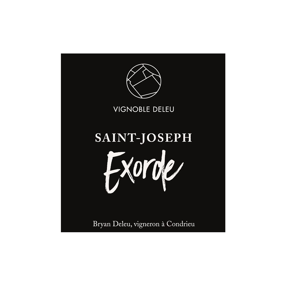 Bryan Deleu Saint-Joseph "Exorde" rouge 2022 etiquette