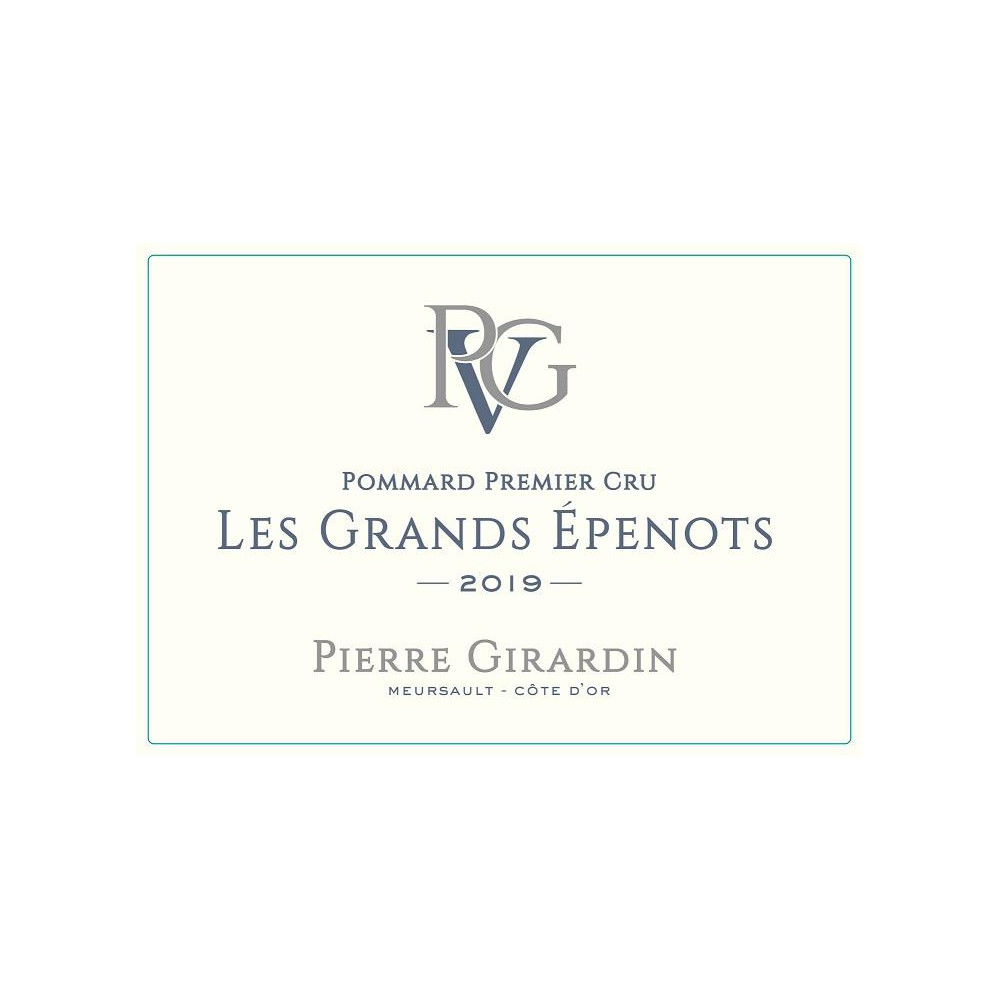 Domaine Pierre Girardin Pommard 1er Cru "Les Grands Epenots" rouge 2021 etiquette