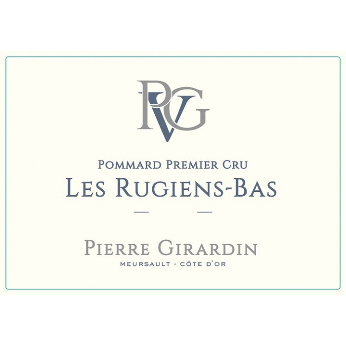 Domaine Pierre Girardin Pommard 1er Cru "Les Rugiens bas" rouge 2021 etiquette Domaine Pierre Girardin Pommard 1er Cru "Les Rugiens bas" rouge 2021 etiquette
