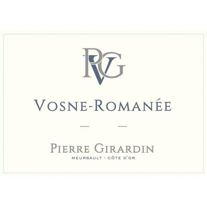 Domaine Pierre Girardin Vosne Romanée rouge 2020 etiquette Domaine Pierre Girardin Vosne Romanée rouge 2020 etiquette