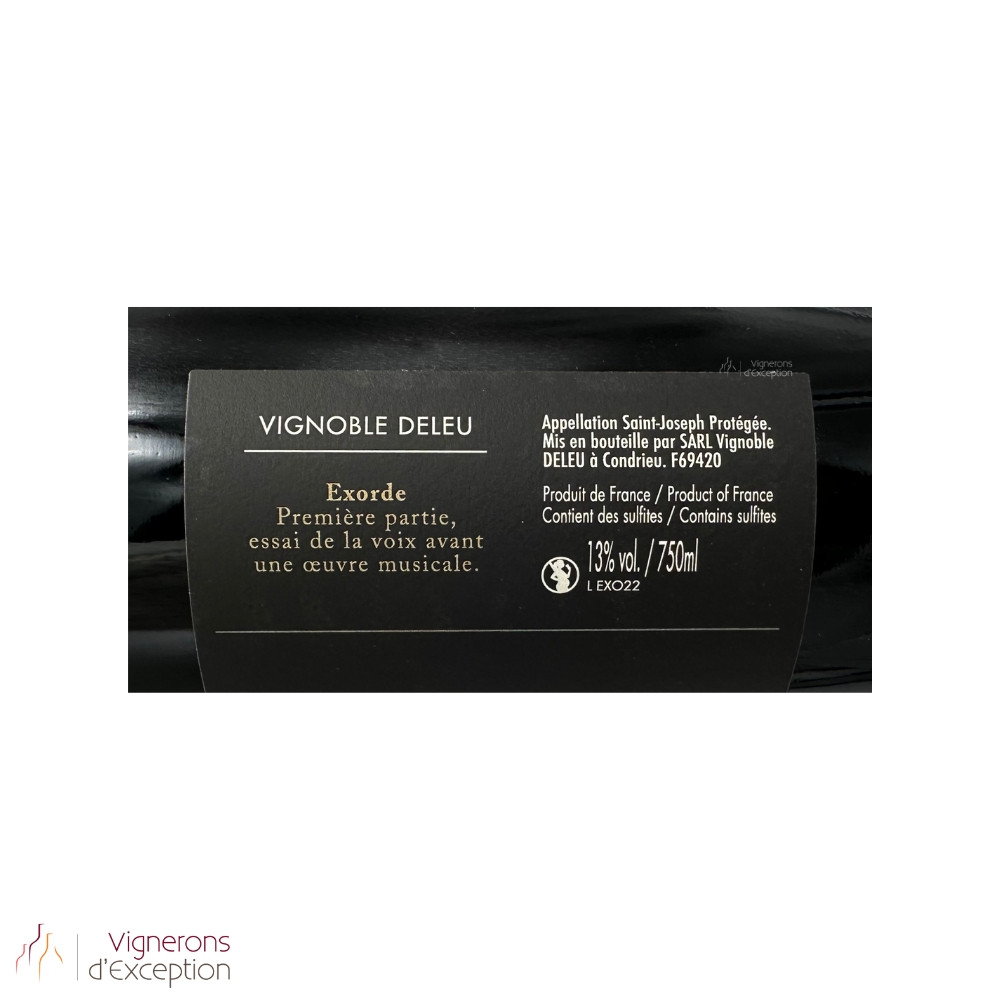 Bryan Deleu Saint-Joseph "Exorde" rouge 2022
