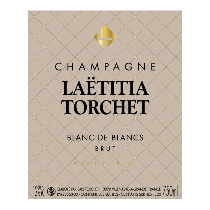 Champagne Laëtitia Torchet Blanc de Blancs Brut etiquette