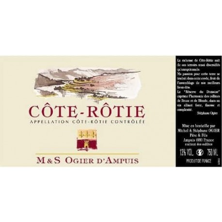 Domaine Stephane Ogier Cote Rotie Reserve du Domaine 2012 ancienne etiquette
