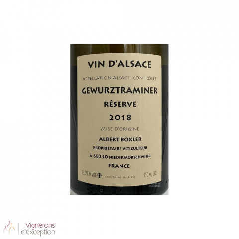 Domaine Albert Boxler Gewürztraminer "Réserve" blanc demi-sec 2018 2