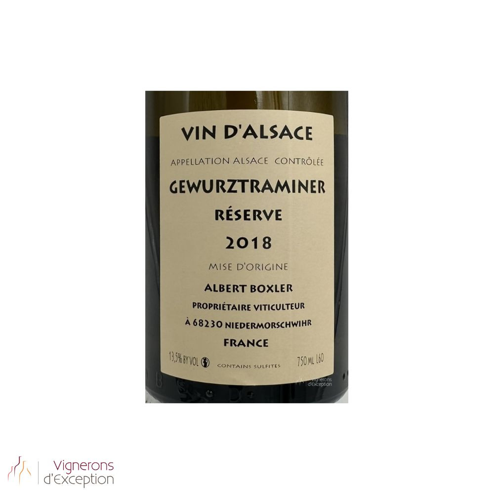 Domaine Albert Boxler Gewürztraminer "Réserve" blanc demi-sec 2018