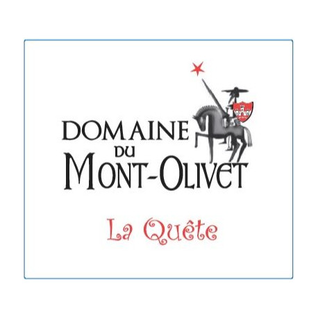 Clos du Mont-Olivet IGP "La Quête" (cinsault) rouge 2018 etiquette