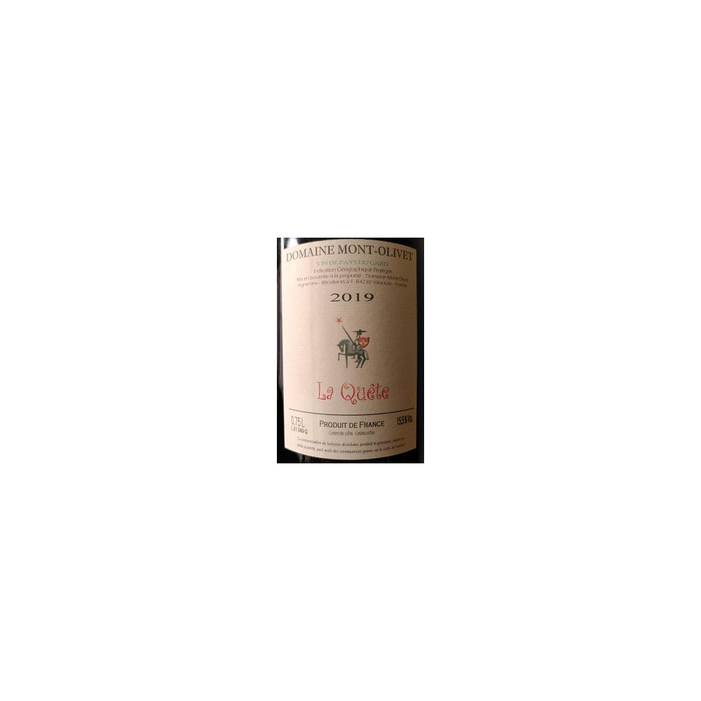 Clos du Mont-Olivet IGP "La Quête" (cinsault) red 2019