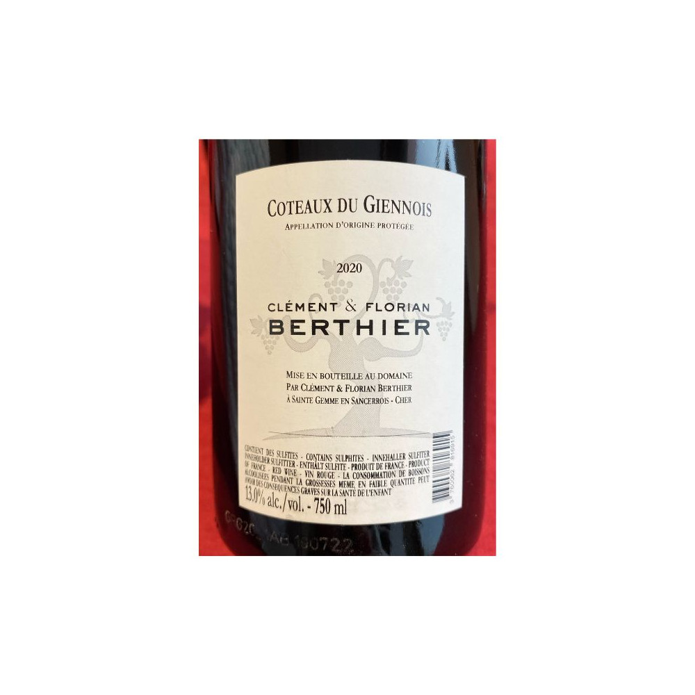 Domaine Berthier Coteaux du Giennois red 2021