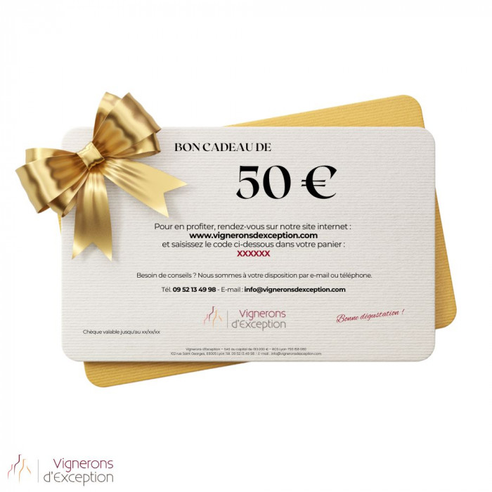 Chèque Cadeau de 50 €