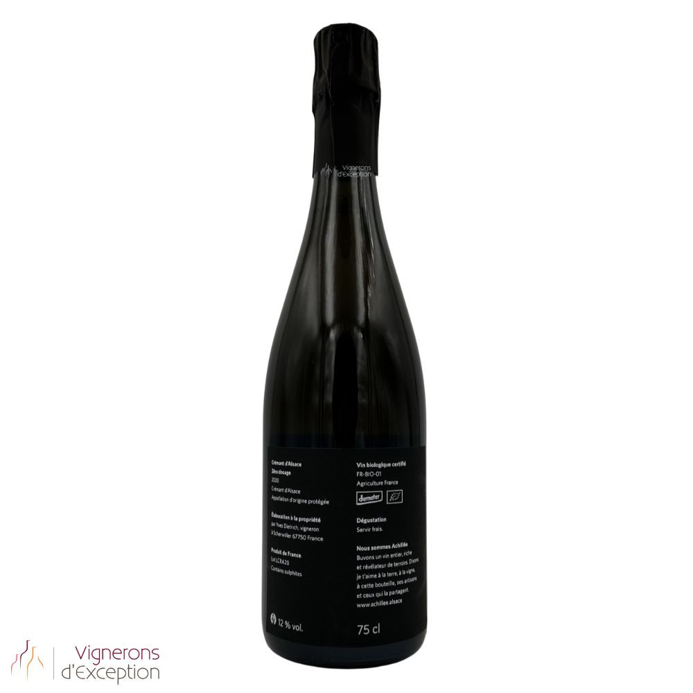 Domaine Achillée "zéro dosage" crémant brut 2020