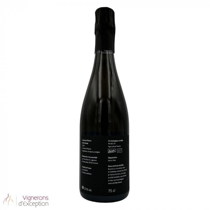 Domaine Achillée "zéro dosage" crémant brut 2020
