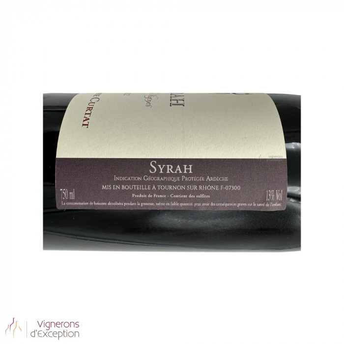 Domaine Curtat "syrah Vieilles Vignes" rouge 2021 (3 bouteilles)