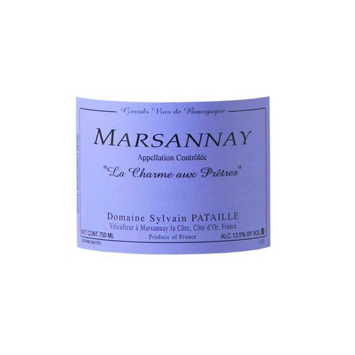 Domaine Sylvain Pataille Marsannay "Le Charme aux Prêtres" blanc sec 2021 etiquette