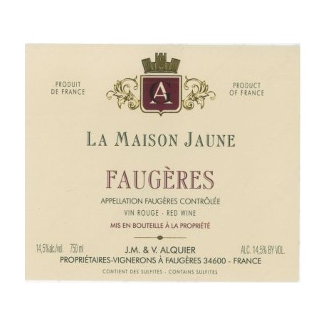 Jean Michel Alquier Faugeres La Maison Jaune 2010